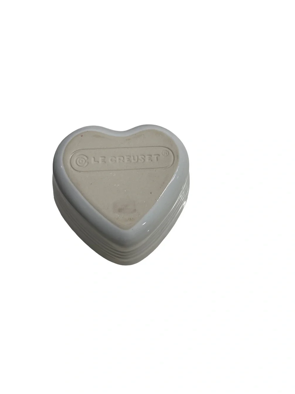 Le Creuset Ramekin D’Amour White Stoneware Heart 18-31